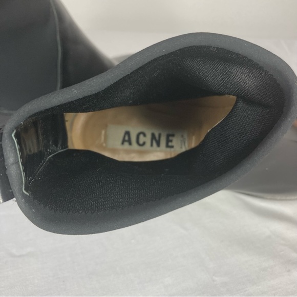 ACNE Black Leather Chelsea Boot - Picture 8 of 8